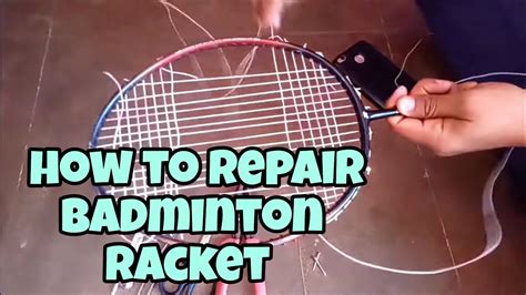badminton racket string repair shop near me